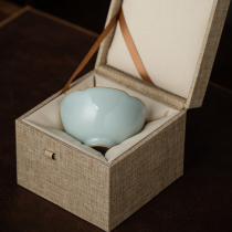 Handmade high-end Ruyao teacup Master cup Individual single cup Jingdezhen ceramic tea cup Small tea light Kung Fu tea set