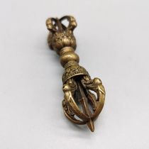 Nepalese pure copper handmade demon-conquering vajra pestle small ornaments copper pestle handle pieces Tantric Buddhist utensils copper jewelry
