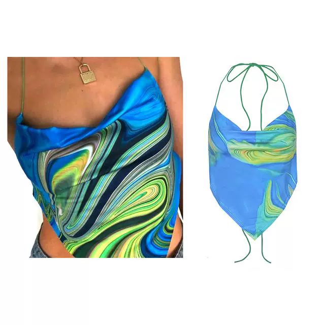 ЧЕРНЫЙ КОРОСЕТ Топ Sexy готическая одежда лямки crop to