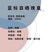 Panama Emerald Manor Blue Label Sun-dried Rossia Fuji Coffee Single-product Coffee Beans 120g