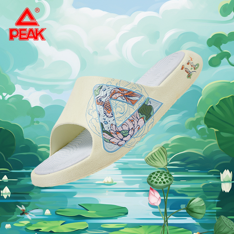Peak Tai Chi Slippers for Men, Custom Collaboration with National Trend Tai Chi Basketball Sports Non-Slip Couple Beach Sandals for Women Peak Tai Chi Slippers for Men, Custom Collaboration with National Trend Tai Chi Basketball Sports Non-Slip Couple Beach Sandals for Women