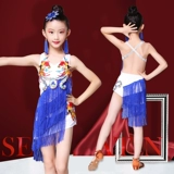 Детская латино -танцевальная одежда для девочек Тяжелы