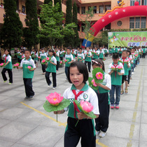 Dance props Lotus Lotus leaf Poetry recitation competition Hand-held flower Kindergarten performance Sports meeting admission ceremony Hand-held