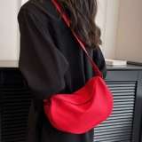 Сумка через плечо, универсальный красный японский шоппер, небольшая сумка на одно плечо, коллекция 2023