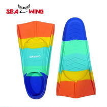 Fins for swimming childrens mens and womens freestyle silicone professional training short fins adult swimming diving duck fins