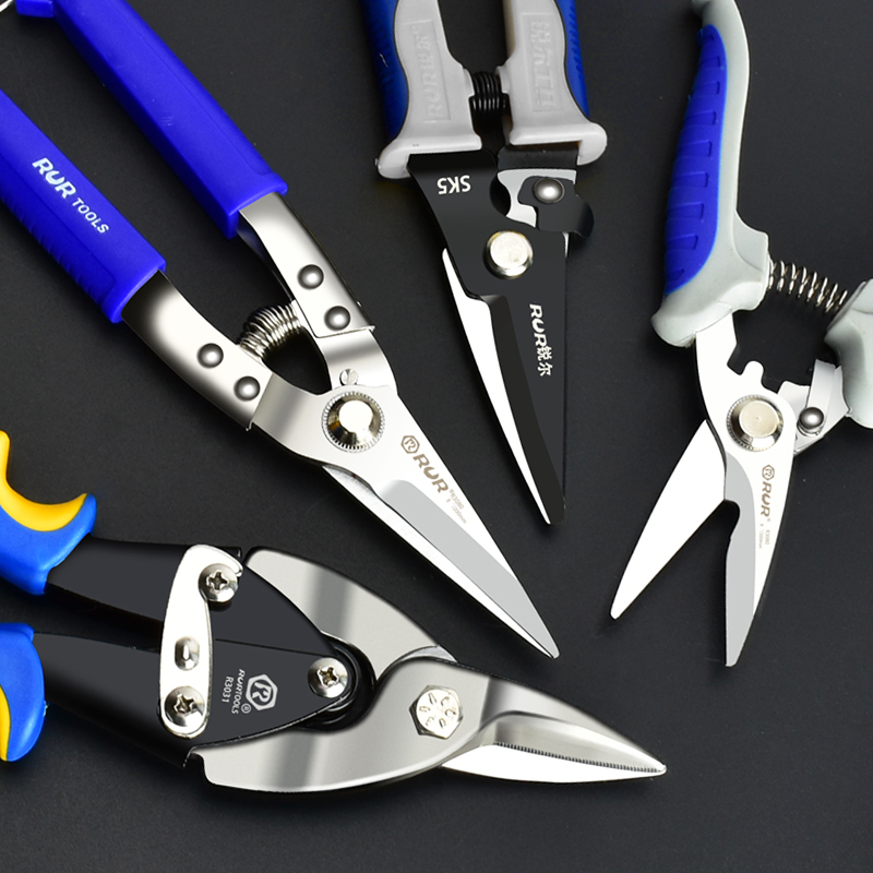 【雷特】不锈钢铁皮剪刀航空剪