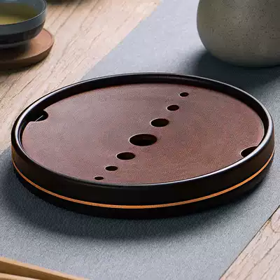 Tea table round pot tray bagatsu dry bream tea tray small water storage pot bearing office household support tea pot mat tea ceremony