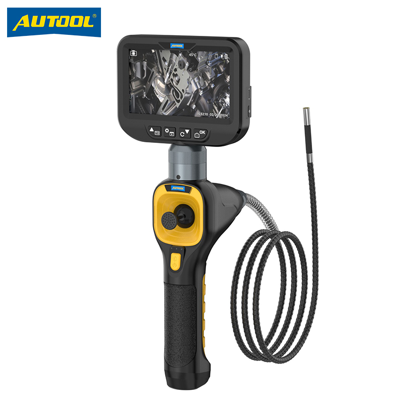 Autool Svb308 Four-Way 360-Degree Steering Endoscope for Auto Repair, Visible Carbon Deposits in Engine Cylinders, Waterproof