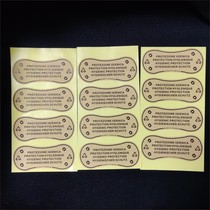 Swimming trunks kraft paper wave bottom stickers self-adhesive black text stickers womens swimsuit underwear special sanitary sticker printing A