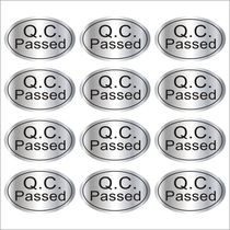 QC Passed label certificate of qualification in English QCPASS sticker quality inspection waterproof sticker qualified inspection