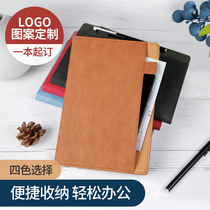 Notebook Personality Creative Cover Containing Solid Pocket B5 Multifunction Business Notepad Minutes can customize Inlogo minimalist Thickened College Student A5 Diary