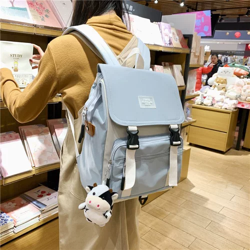 Школьный рюкзак, свежая вместительная и большая сумка через плечо, для средней школы, в корейском стиле