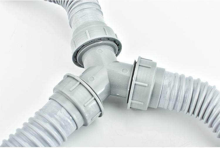 товар из китая 简易三通下水管带头简易三通下水管 防臭下水管 台盆面盆下水器定