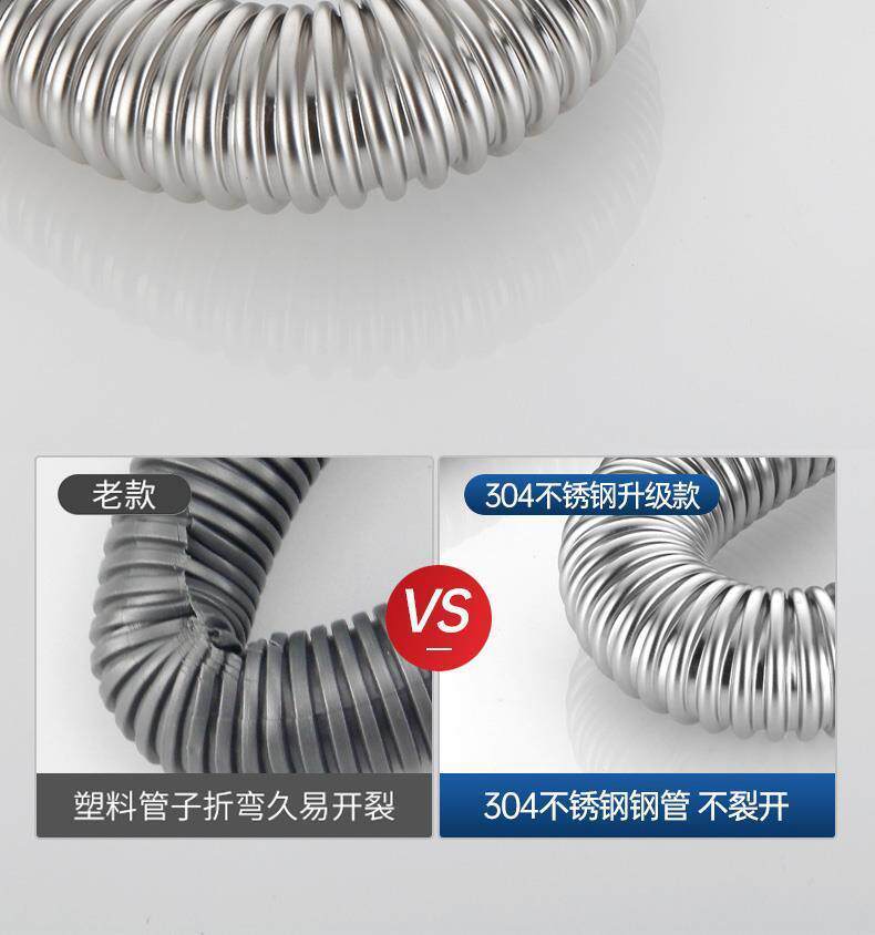 Штуцер трубы 厨房不锈钢下水管55mm接口洗菜盆s弯排水管58mm45-50防臭配件双头