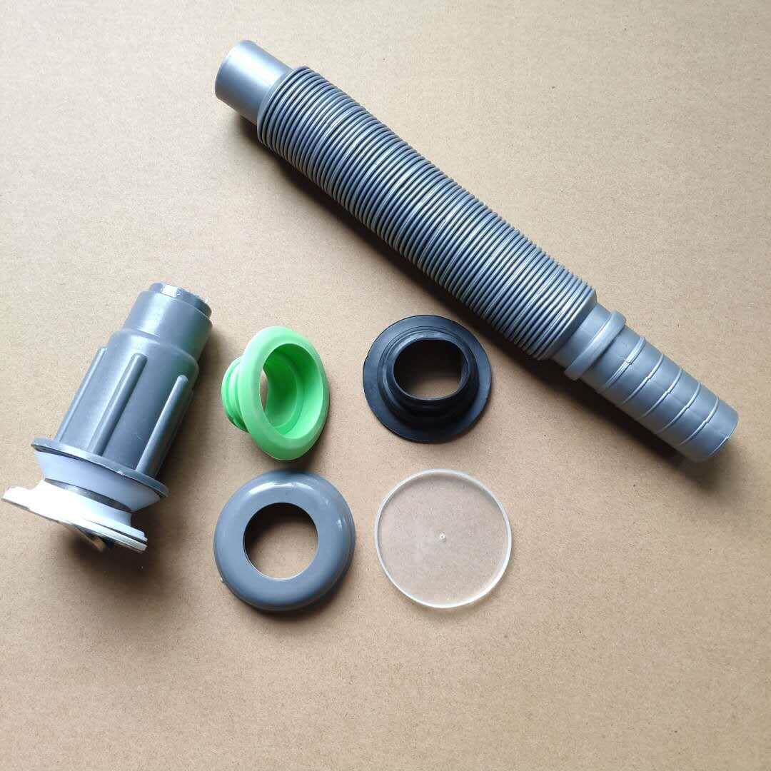 Штуцер трубы 钢头一体台盆加厚面盆防臭下水管下水器 洗手盆下水管 塑料排水管