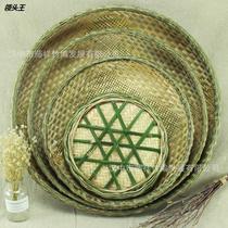 Bamboo products bamboo knitting bamboo no hole hole bamboo sieve rice sieve home hollow dry goods dry bamboo basket large bamboo