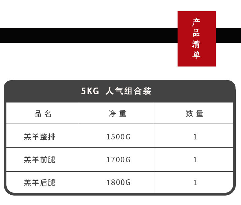 右玉牧场直发 千户侯 散养羊肉 前腿+整排+后腿 半只羊 10斤 现杀冷冻 图5