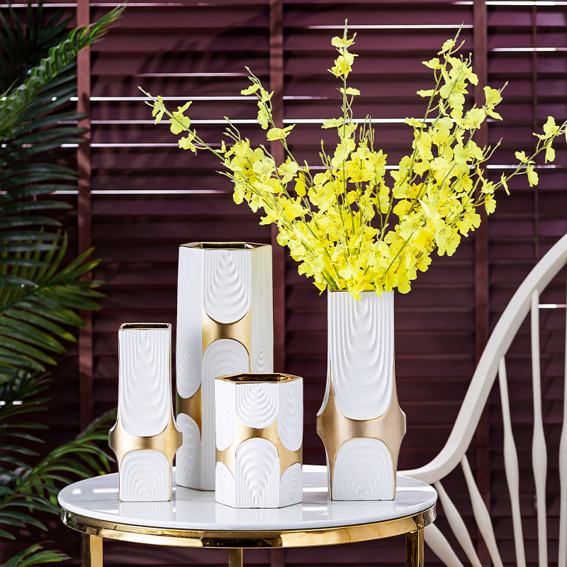 Nordic I and contracted, ceramic vases, furnishing articles living room TV cabinet table dry flower arranging flowers light key-2 luxury home decoration