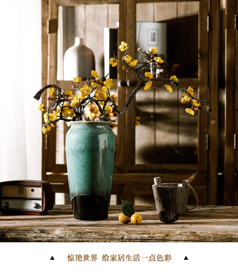 Dried flower vase of jingdezhen ceramics decoration furnishing articles floret bottle water raise sitting room the flowers flower arrangement China TV ark