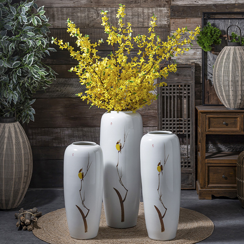 I and contracted ceramic big vase furnishing articles sitting room ground European new Chinese hydroponic flowers, flower arranging furnishing articles