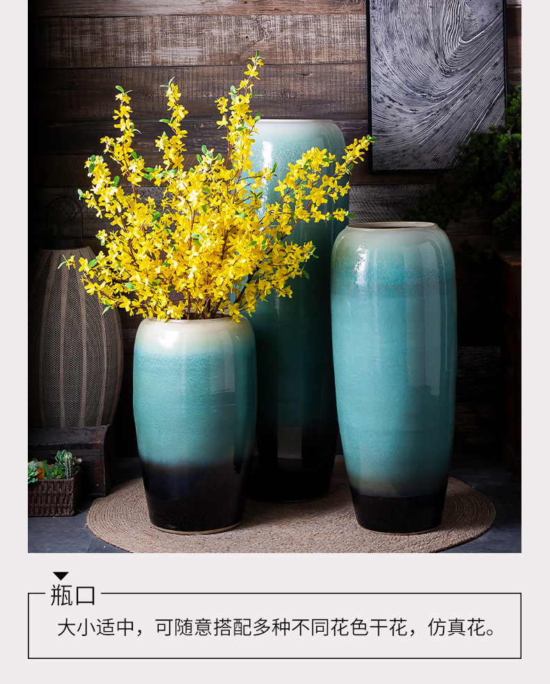 Jingdezhen ceramic hotel villa covers large vases, the sitting room porch flower flower decoration flower arranging furnishing articles
