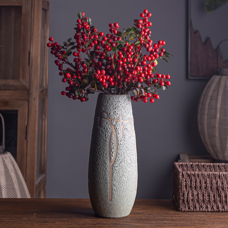 American restaurant sample room soft adornment ceramic flower vases, flower arrangement sitting room porch tea table restoring ancient ways, furnishing articles