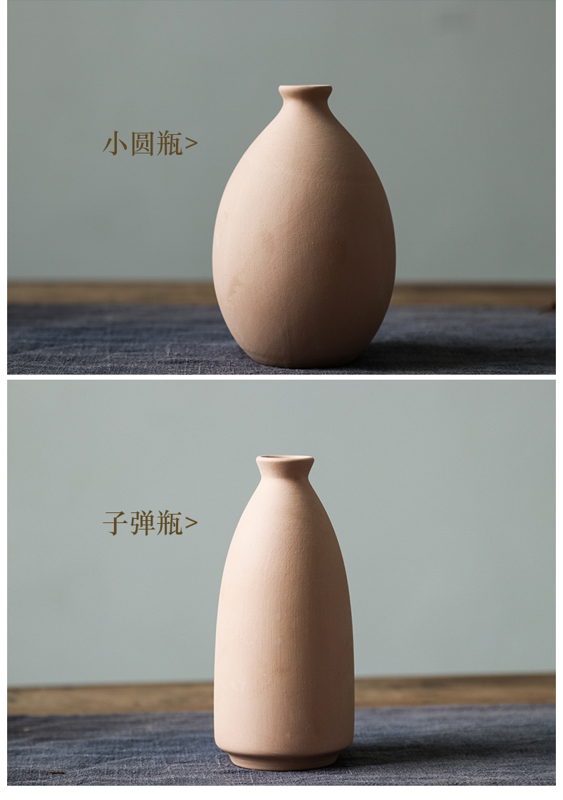 Minimalist Nordic household adornment element blank vase ceramic white flower implement bar painting graffiti ceramic film props