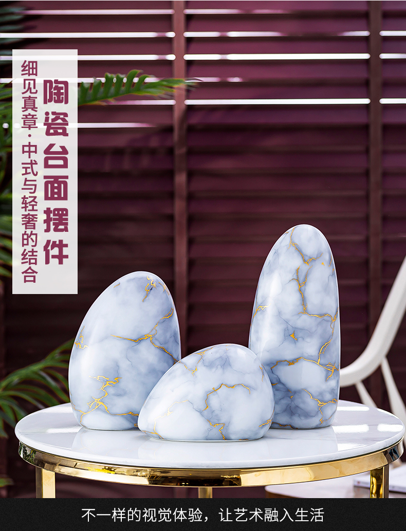 Light and decoration ceramics small place lucky I and contracted new home sitting room of TV ark, wine porch and office decoration