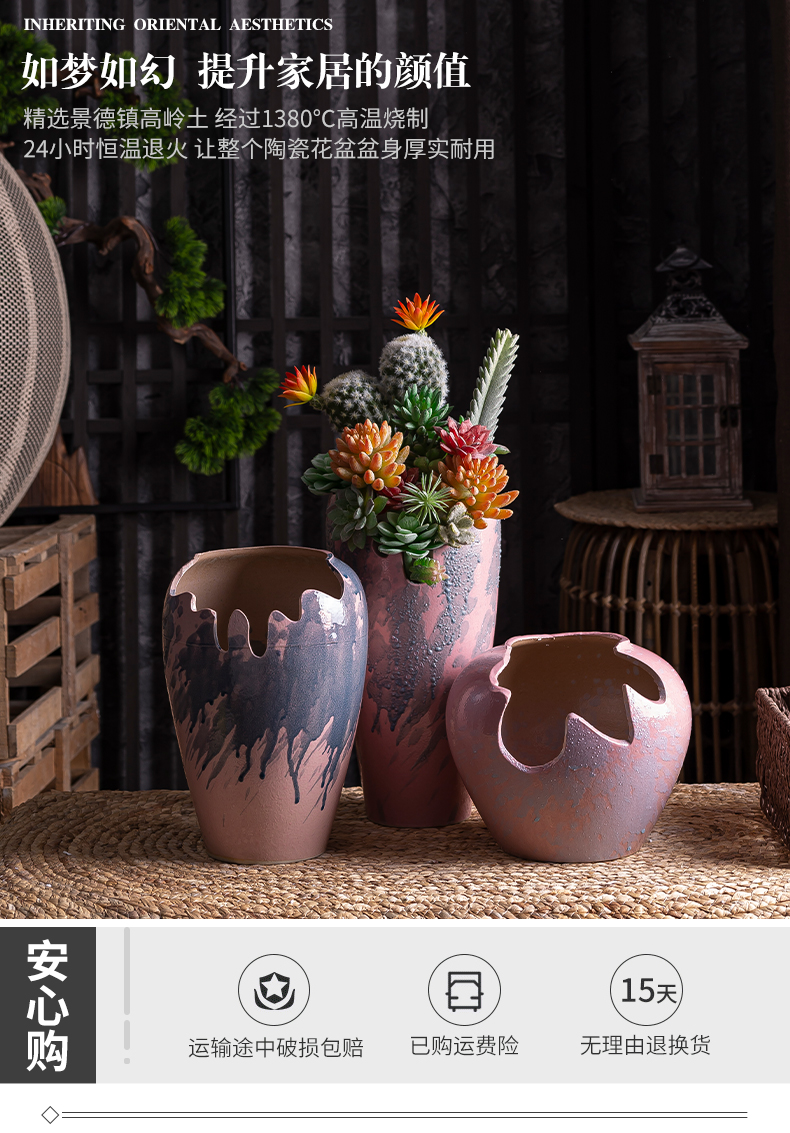 Ceramic pot special offer a clearance extra large purple indoor music creative mage old running the restoring ancient ways, fleshy wholesale flower pot