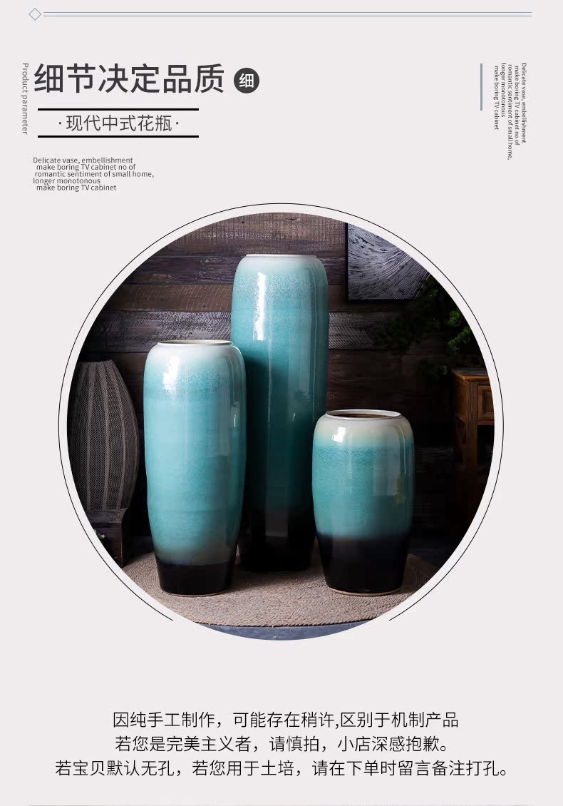 Jingdezhen ceramic hotel villa covers large vases, the sitting room porch flower flower decoration flower arranging furnishing articles