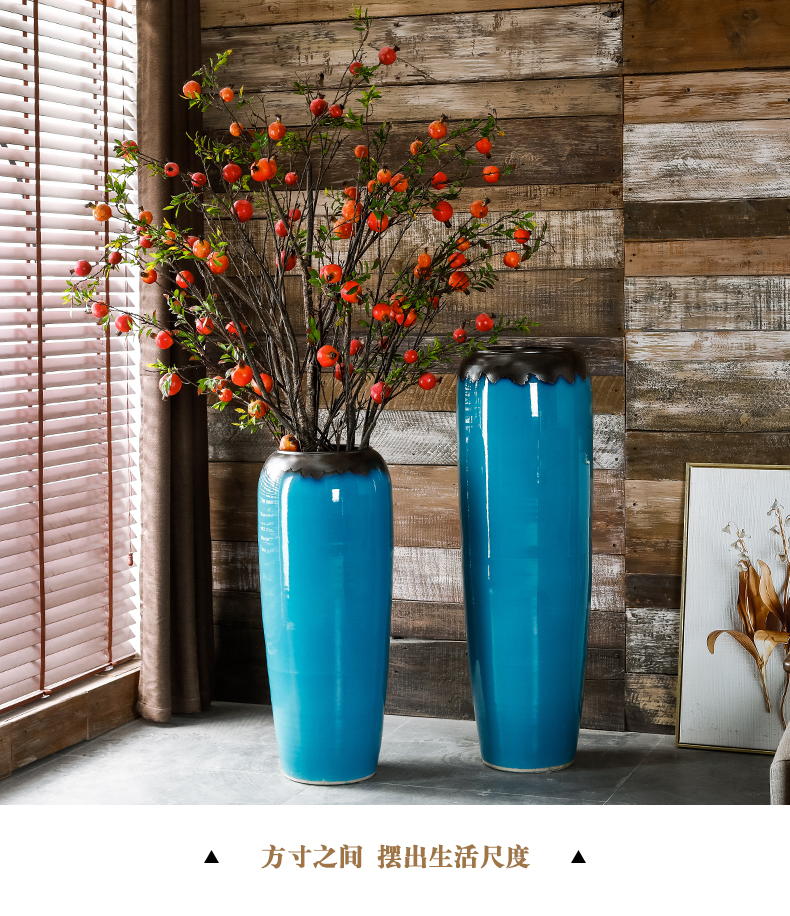 American landing large ceramic vase furnishing articles contracted and I sitting room flower arranging dried flower hotel villa European - style decoration