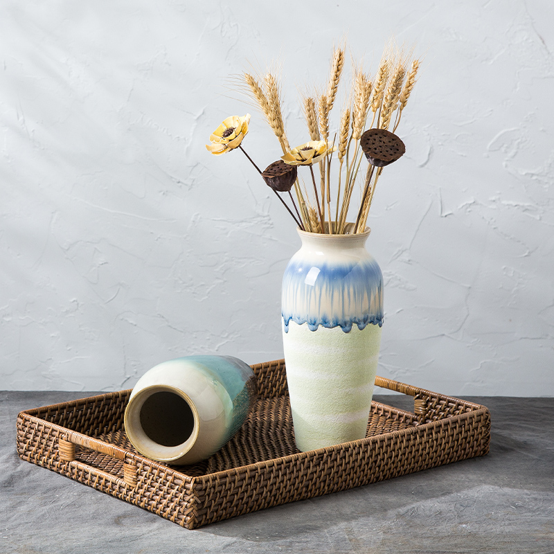 I and contracted ceramic vase furnishing articles sitting room TV ark, flower arranging water raise American Europe type tea table table decorations
