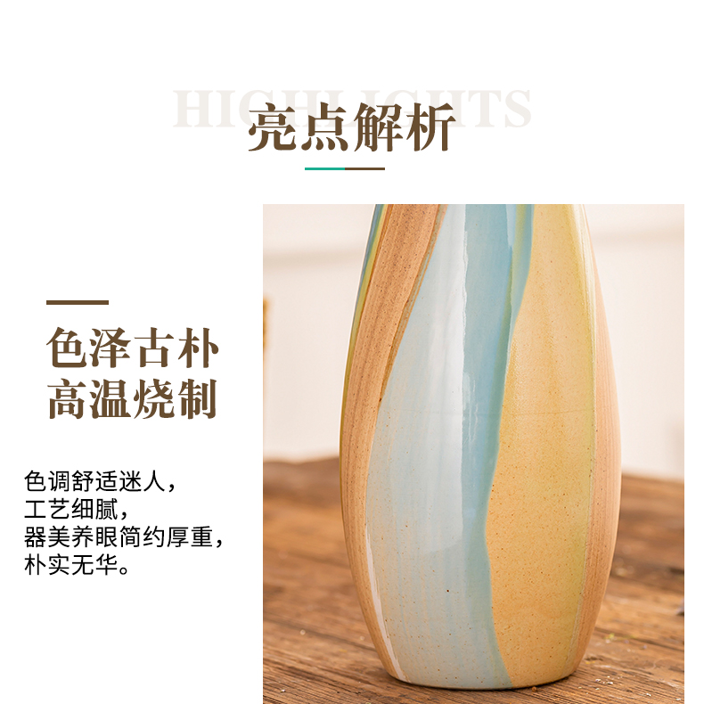 Jingdezhen ceramic vase furnishing articles sitting room desktop dry flower arranging flowers water raise flower POTS creative decorations restoring ancient ways