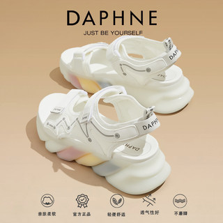Daphne Sandals for Women 2026 New Summer Versatile Popular Casual Thick-Soled Height-Increasing Beach Sneakers