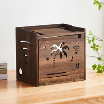 Router wire containing box WIFI light cat socket storage cabinet set-top box desktop network wire shelter box