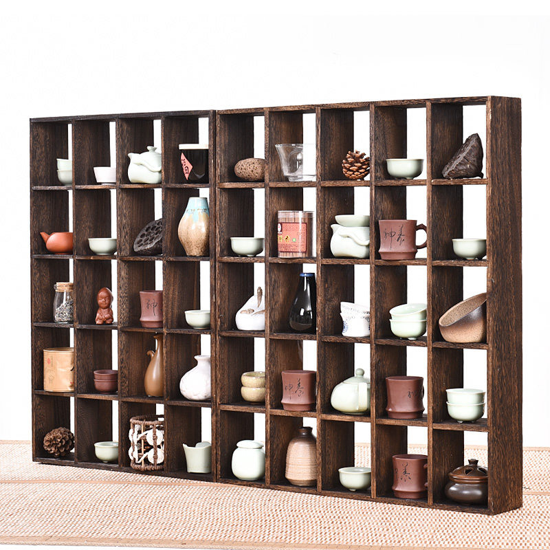 Bogu Solid Wood Chinese Tea Cup Rackle Tea Tea Tool Holding Racks Tea Frame Multi-layer Fittings Frame