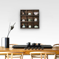 Solid Wood Tea Cup Shelf Bogu Shelf Multilayer Tea Set With Teapot Shelf Multi-Treasure Cockloft Shelving Shelf Shelving Shelf