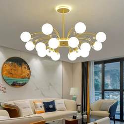 2025 New arrival Scandinavian living room chandelier modern Minimalist Popular Beanstalk chandelier living room dining room bedroom For Home lamps