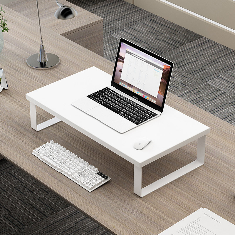 Office table laptop computer raised bracket display increased shelf desktop base bracket keyboard pad