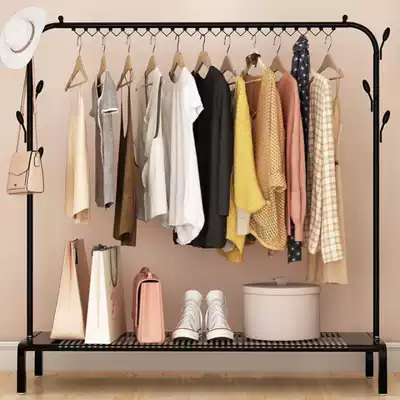 Indoor floor-to-ceiling clothes rack Balcony clothes rack Bedroom clothes rack Simple single-pole clothes rack cool drying rack clothes rack