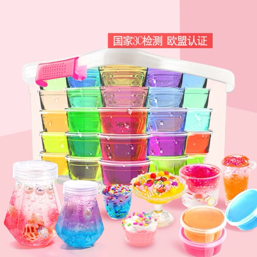 Прозрачная безопасная экологичная глина для друга для раннего возраста