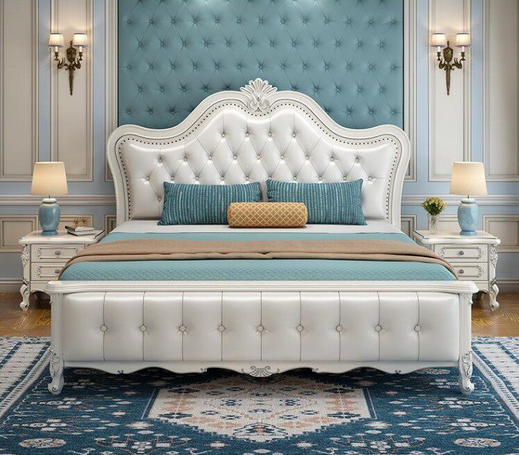 IKEIFUL Factory Direct Selling European Bed Double Bed 1 8m Princess Bed Modern Simple Bedroom