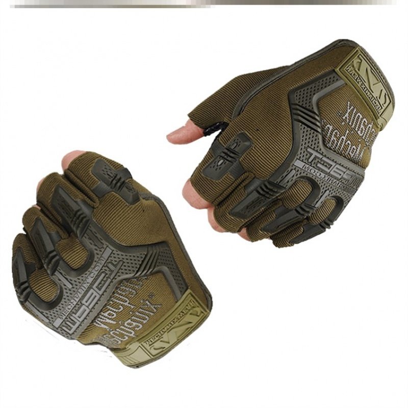 Winter outdoor shot slingshot gloves shoot fish without protective hand cut semifinger gloves protected fingers