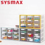 Корейский прозрачный ящик для ящика Sysmax -Стиль сетки jiugong Grid Hessuration Box Student Dormitory Dormitory The Pareging Tharging Tharging Multi -Layer Desktp