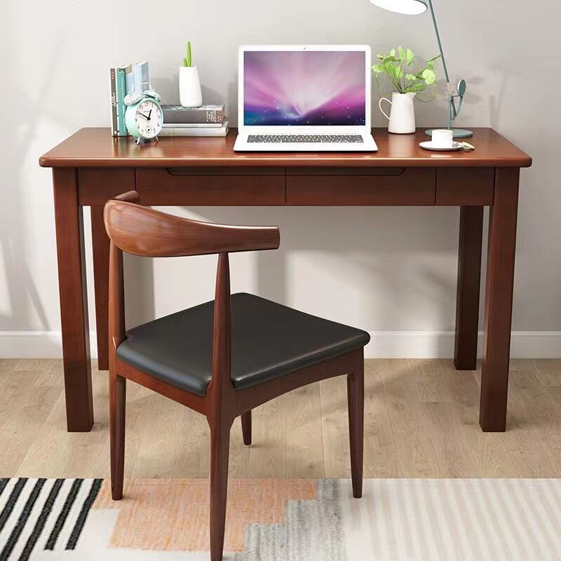 Full-wood computerized table-style table home bedroom Easy desk student desk minimalist desk can be customised