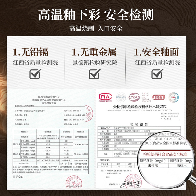 High-Temperature Underglaze Color 2025 Bowl and Plate Set, Household Ceramic, Japanese-Style Light Luxury, Trendy Bowl, Plate, Chopsticks, and Tableware Set for Housewarming