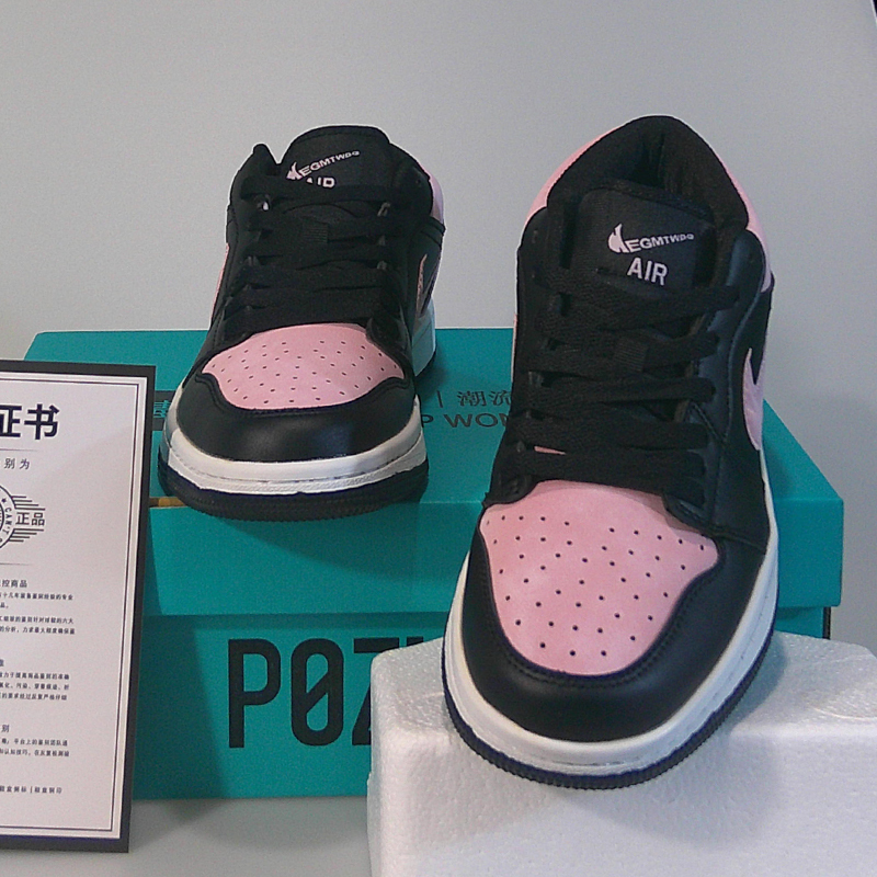 Ole Black Toe Sneakers for Couples, Low-Top Sports Shoes, Cherry Blossom Pink Women's Shoes, Black and Red Toe Student Casual Sneakers, Men's Shoes