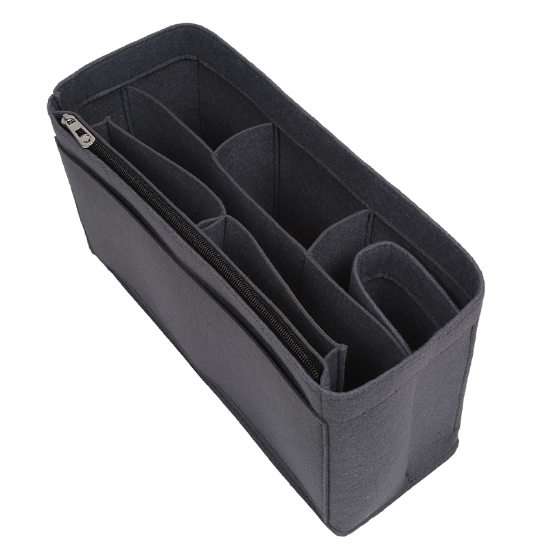 (For Finditot) Multi Grid Side Zipper Graphite Greycustomized Fendi Storage bag Fendi Inner bladder Package in package peekaboo   tote Tote Bag Inner capsule Wrap support