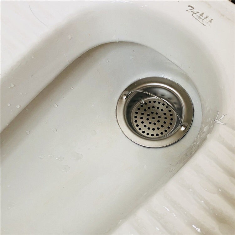 Squatting pan toilet anti-clogging filter screen hair toilet squatting pit clogged deity Makeup Room Sewer Floor Drain