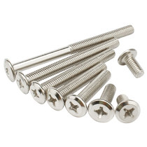 M6M8 furniture hardware screws Baby crib bed accessories screws oblique flat head cross chamfered screw*120